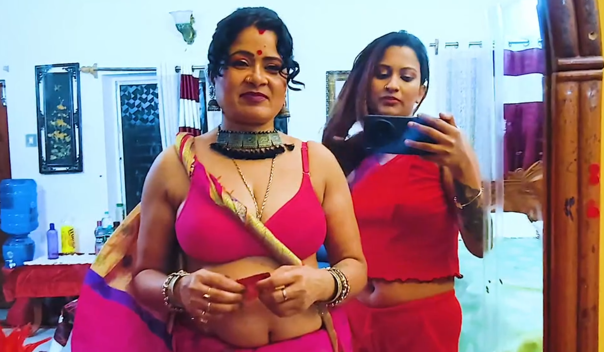 Desi Indian step daughter makes sex video of mother when mother gets caught getting fucked by someone else